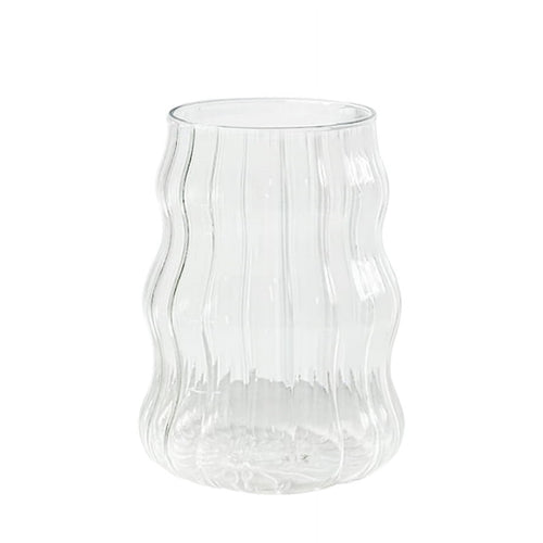 (2 pack) Better Homes &amp; Gardens Fluted Bubble Glass Clear